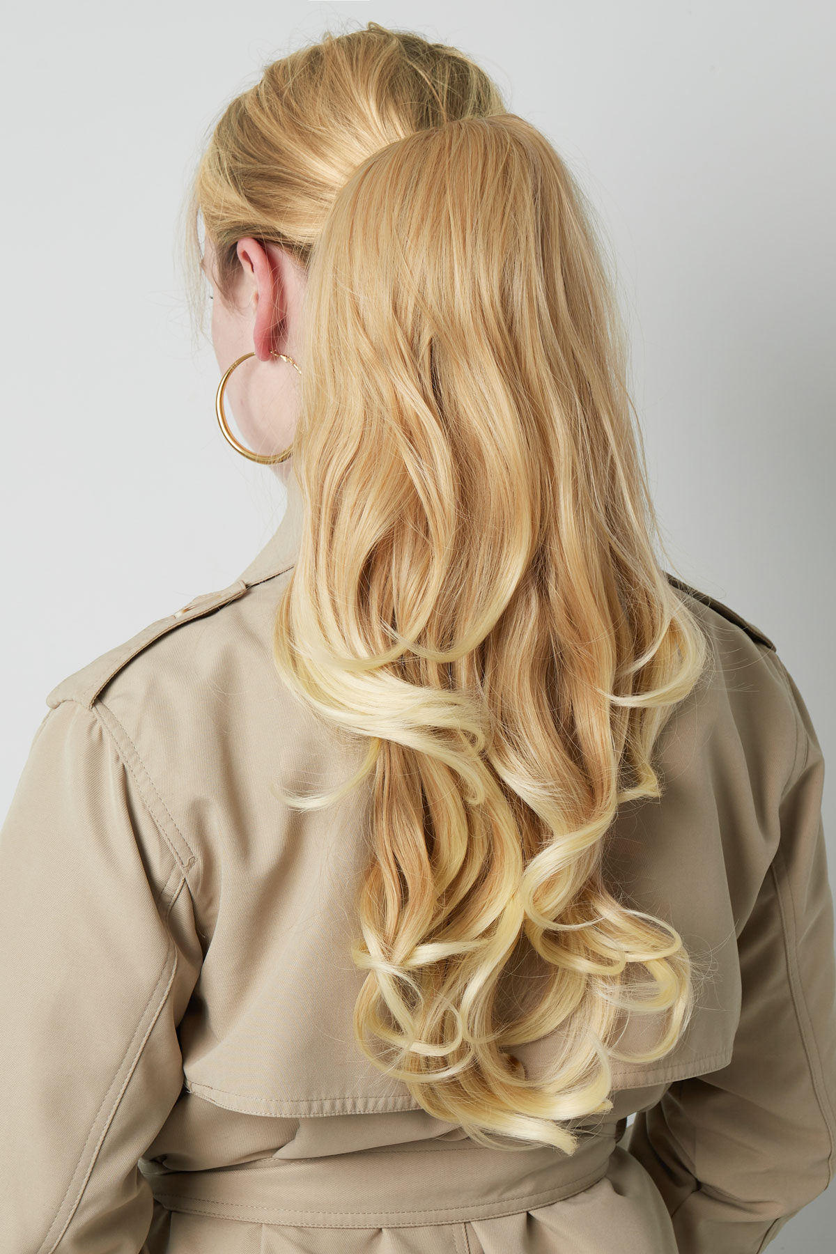 Ponytail wavy curl - brown h5 Picture4